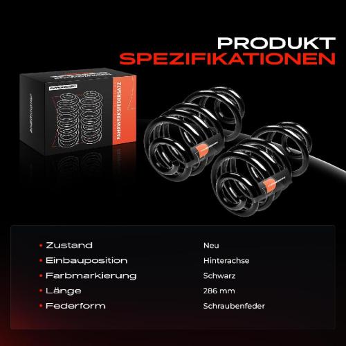 Frankberg 2x Fahrwerksfeder Hinterachse für Opel Vectra C Caravan Z02 2003-2009 Bild Frankberg 2x Fahrwerksfeder Hinterachse für Opel Vectra C Caravan Z02 2003-2009