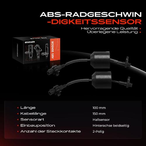 2x ABS Sensor Hinterachse beidseitig für Honda HR-V RU 1.5L 1.6L Bj ab 2015 Bild 2x ABS Sensor Hinterachse beidseitig für Honda HR-V RU 1.5L 1.6L Bj ab 2015