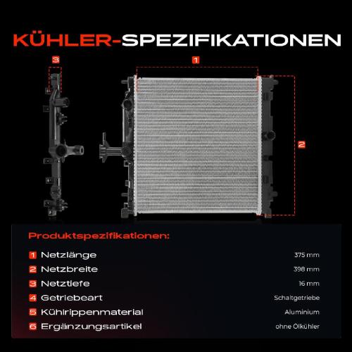 1x Kühler Wasserkühler Motorkühler für Suzuki Celerio LF 1.0L Bj ab 2014 Bild 1x Kühler Wasserkühler Motorkühler für Suzuki Celerio LF 1.0L Bj ab 2014