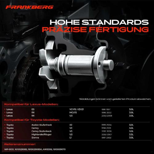 Frankberg 1x Wasserpumpe Kühlwasserpumpe für Lexus RX ES U3 MCU15 Toyota Camry V2 Sienna 3.0L 3.3L Bild Frankberg 1x Wasserpumpe Kühlwasserpumpe für Lexus RX ES U3 MCU15 Toyota Camry V2 Sienna 3.0L 3.3L