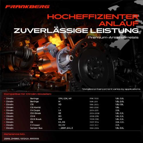 1x Magnetschalter Starter für Peugeot 607 407 Expert Boxer Partner space Megane 3 Bild 1x Magnetschalter Starter für Peugeot 607 407 Expert Boxer Partner space Megane 3