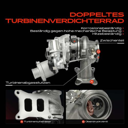 Frankberg 1x Abgasturbolader für VW Golf Passat Sharan Tiguan Audi A1 Sportback A3 Cabriolet Seat Skoda Bild Frankberg 1x Abgasturbolader für VW Golf Passat Sharan Tiguan Audi A1 Sportback A3 Cabriolet Seat Skoda
