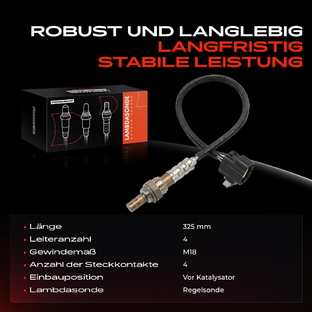 1x Lambdasonde Regelsonde Vor Katalysator für Mazda 323 F VI BJ Premacy CP Daewoo Musso