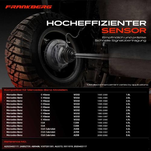 1x ABS Sensor Vorderachse rechts für Mercedes-Benz W202 S202 C208 A208 1.8L 2.0L 2.2L 2.3L 1993-2002 Bild 1x ABS Sensor Vorderachse rechts für Mercedes-Benz W202 S202 C208 A208 1.8L 2.0L 2.2L 2.3L 1993-2002