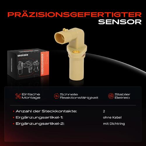 1x Kurbelwellensensor Impulsgeber für Fiat Doblo Multipla Croma Stilo Opel Astra H 1.8L 1.9L 2.4L Bild 1x Kurbelwellensensor Impulsgeber für Fiat Doblo Multipla Croma Stilo Opel Astra H 1.8L 1.9L 2.4L