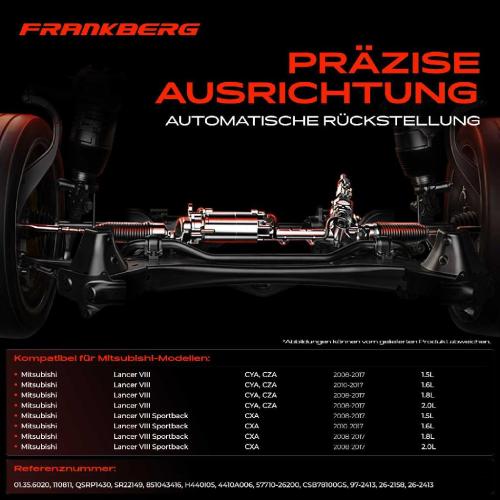 1x Lenkgetriebe Servolenkgetriebe für Mitsubishi Lancer VIII CYA CZA CX A 1.8L Bild 1x Lenkgetriebe Servolenkgetriebe für Mitsubishi Lancer VIII CYA CZA CX A 1.8L