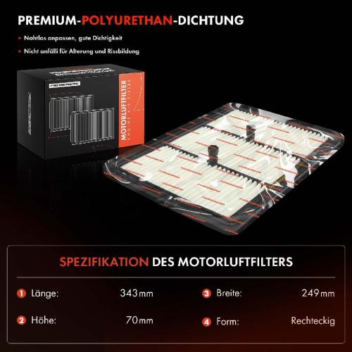 2x Luftfilter Filtereinsatz für Hyundai Kona KIA Niro DE 1.6 GDi Hybrid ab 2016 Bild 2x Luftfilter Filtereinsatz für Hyundai Kona KIA Niro DE 1.6 GDi Hybrid ab 2016