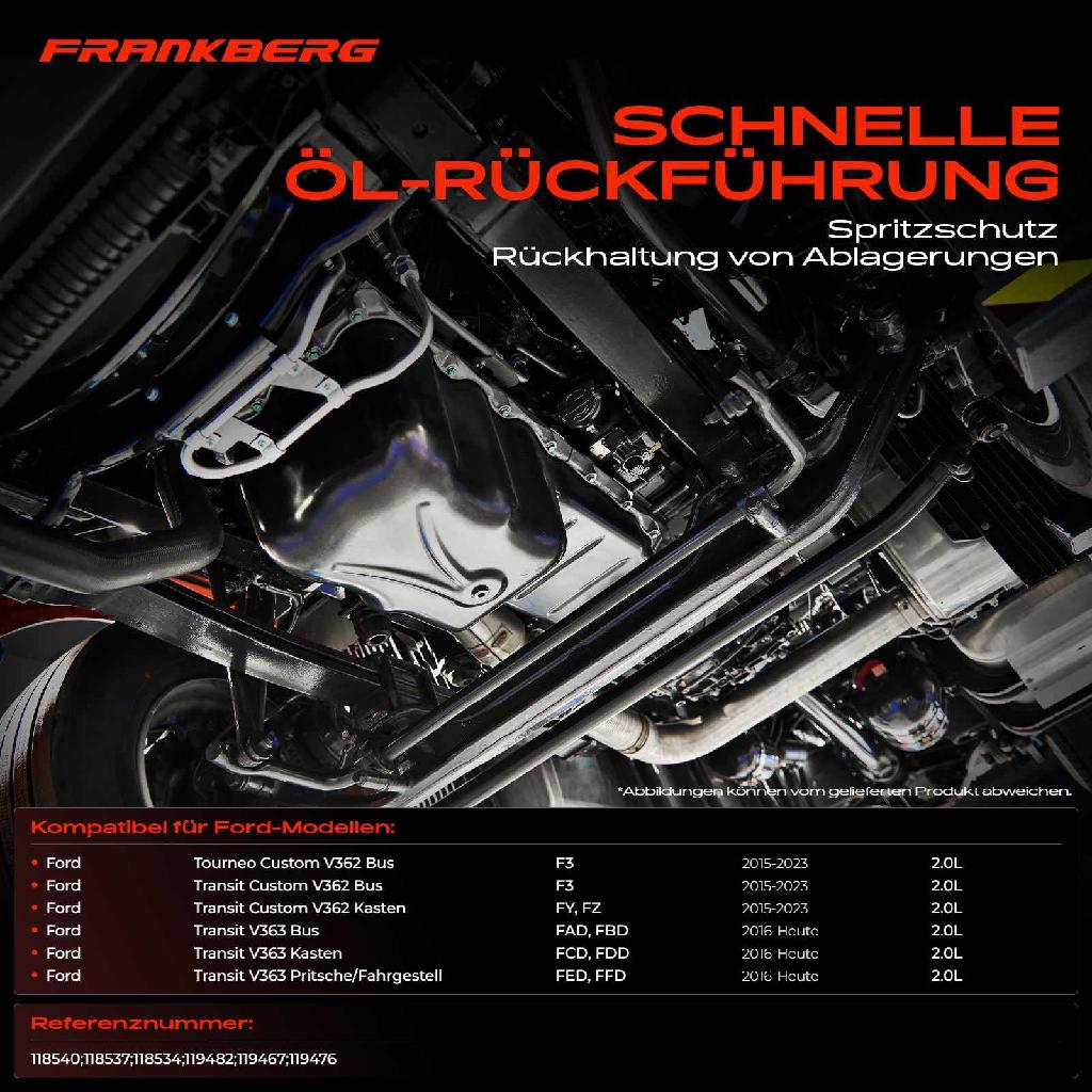 1x Ölwanne Motorölwanne für Ford Tourneo Custom V362 Transit Custom V362 Transit V363 2.0L