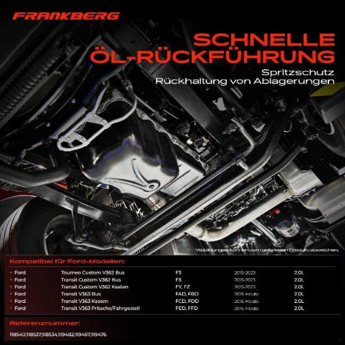 Frankberg 1x Ölwanne Motorölwanne für Ford Tourneo Custom V362 Transit Custom V362 Transit V363 2.0L Bild Frankberg 1x Ölwanne Motorölwanne für Ford Tourneo Custom V362 Transit Custom V362 Transit V363 2.0L