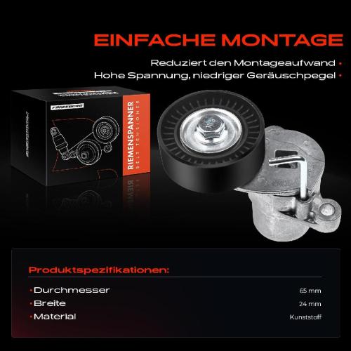 Frankberg 1x Spannrolle Riemenspanner für Ford Transit Focus III Fiesta 6/7 Bild Frankberg 1x Spannrolle Riemenspanner für Ford Transit Focus III Fiesta 6/7