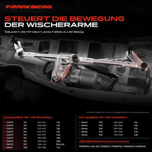 1x Wischergestänge Vorne für VW Golf III 1H1 1H5 Vento 1H2 1991-1999 Bild 1x Wischergestänge Vorne für VW Golf III 1H1 1H5 Vento 1H2 1991-1999