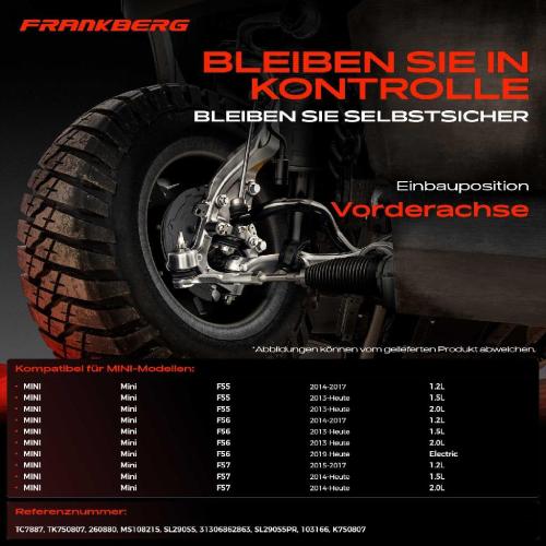 2x Koppelstange Vorderachse für MINI Mini F55 F56 Mini Cabriolet F57 1.5L 2.0L 1.2L Bj ab 2013 Bild 2x Koppelstange Vorderachse für MINI Mini F55 F56 Mini Cabriolet F57 1.5L 2.0L 1.2L Bj ab 2013