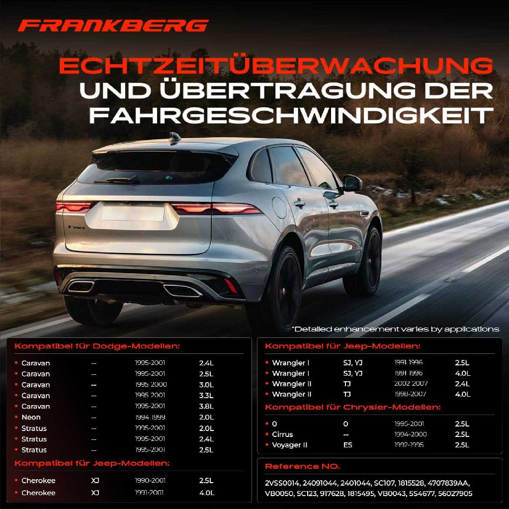 1x Geschwindigkeitssensor für Chrysler Grand Voyager Dodge Caravan Jeep Cherokee