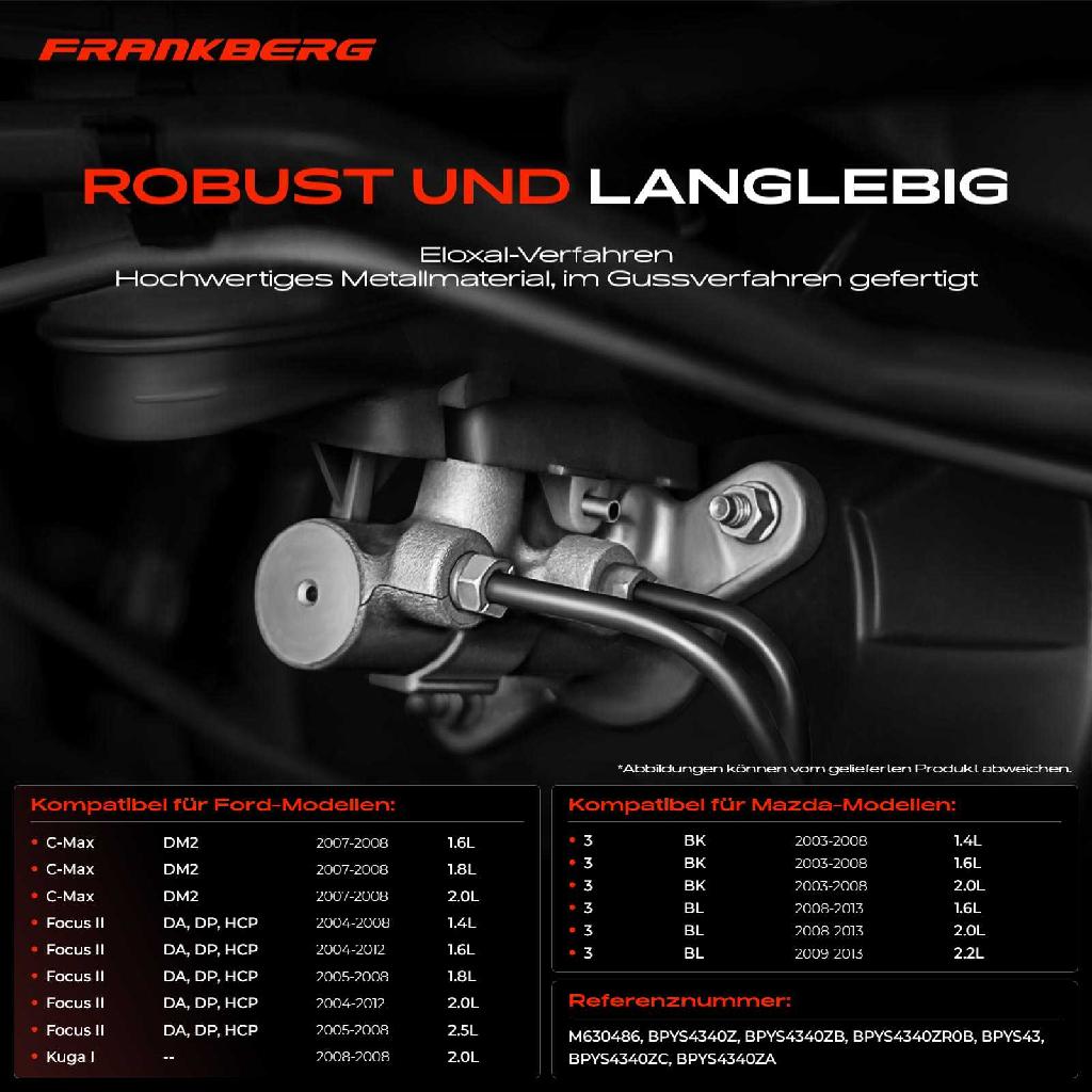 1x Hauptbremszylinder Bremszylinder für Mazda 3 BL BK Ford C-Max Focus II 2.0L