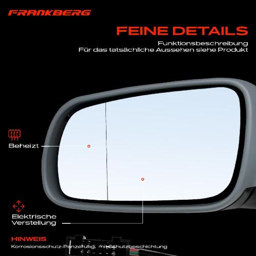 Frankberg 1x Außenspiegel Links für VW Bora Variant Golf IV 1J2 1J6 1J1 1J5 Bj ab 1997 Bild Frankberg 1x Außenspiegel Links für VW Bora Variant Golf IV 1J2 1J6 1J1 1J5 Bj ab 1997