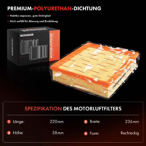 2x Luftfilter Filtereinsatz für Mercedes-Benz A-Klasse W176 B-Klasse W242 CLA C117 Infiniti Bild 2x Luftfilter Filtereinsatz für Mercedes-Benz A-Klasse W176 B-Klasse W242 CLA C117 Infiniti
