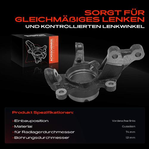 1x Achsschenkel Radaufhängung Vorderachse Links für Toyota Corolla Matrix Premio Wish Bild 1x Achsschenkel Radaufhängung Vorderachse Links für Toyota Corolla Matrix Premio Wish