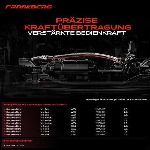 1x Seilzug Feststellbremse Hinterachse beidseitig für Mercedes-Benz V-Class Vito Bus Bild 1x Seilzug Feststellbremse Hinterachse beidseitig für Mercedes-Benz V-Class Vito Bus