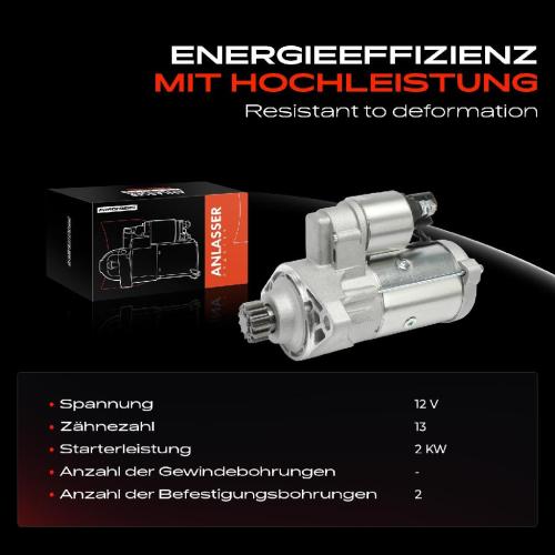 Frankberg 1x Anlasser Starter für VW Golf Passat Scirocco Van Sharan Tiguan Allspace Touran Transporter Bus Kasten Bild Frankberg 1x Anlasser Starter für VW Golf Passat Scirocco Van Sharan Tiguan Allspace Touran Transporter Bus Kasten