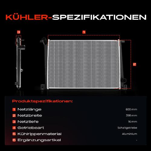 Frankberg 1x Kühler Wasserkühler Motorkühler für MINI Mini R56 R57 R58 R59 R60 Cooper 1.6L Bild Frankberg 1x Kühler Wasserkühler Motorkühler für MINI Mini R56 R57 R58 R59 R60 Cooper 1.6L