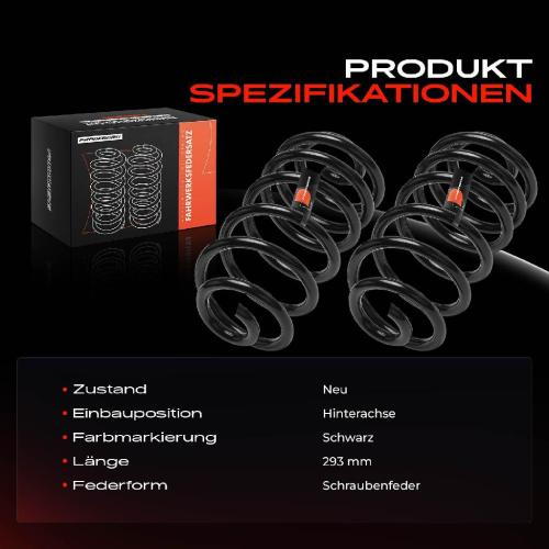 Frankberg 2x Fahrwerksfeder Hinterachse für Opel Insignia A G09 Insignia A Stufenheck 2008-2017 Bild Frankberg 2x Fahrwerksfeder Hinterachse für Opel Insignia A G09 Insignia A Stufenheck 2008-2017