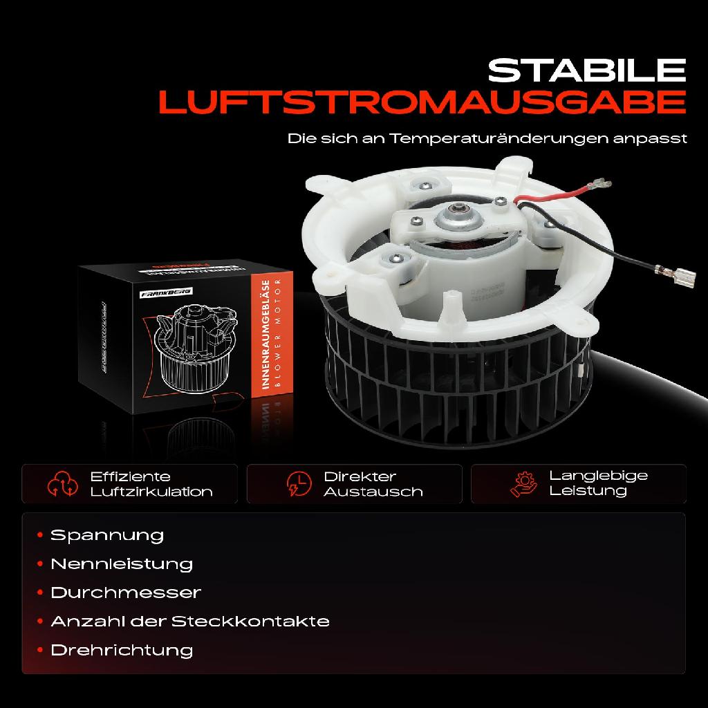 1x Gebläsemotor Innenraumgebläse für Mercedes-Benz E-Klasse W210 S210 1995-2002