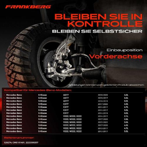 1x Querlenker Vorderachse für Mercedes-Benz S-Klasse V222 W222 X222 S-Klasse Cabriolet A217 C217 Bild 1x Querlenker Vorderachse für Mercedes-Benz S-Klasse V222 W222 X222 S-Klasse Cabriolet A217 C217