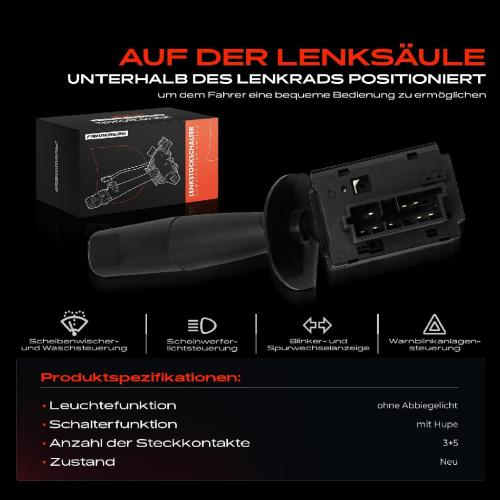 1x Kombischalter Lenkstockschalter für Peugeot 106 II 1A 1C 1.0L-1.6L 1996-2004 Bild 1x Kombischalter Lenkstockschalter für Peugeot 106 II 1A 1C 1.0L-1.6L 1996-2004