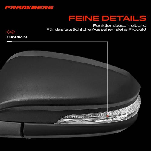 Frankberg 1x Außenspiegel Links für Toyota Hilux VII Pick-up N1 N2 N3 2.5L 3.0L 2005-2015 Bild Frankberg 1x Außenspiegel Links für Toyota Hilux VII Pick-up N1 N2 N3 2.5L 3.0L 2005-2015