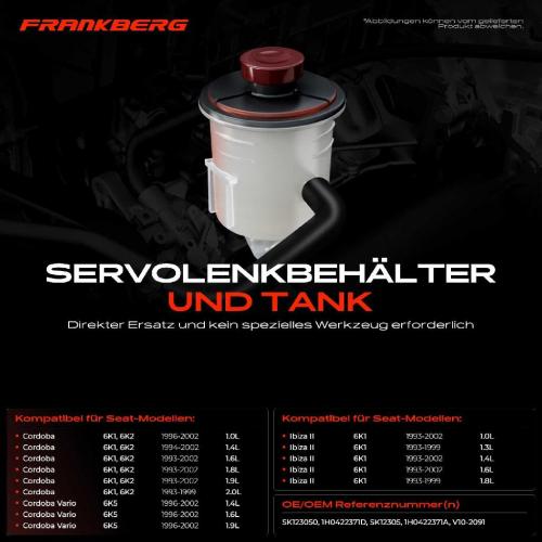 1x Ausgleichsbehälter Servolenkung für VW Golf 3 4 Polo 6N Vento Seat Bild 1x Ausgleichsbehälter Servolenkung für VW Golf 3 4 Polo 6N Vento Seat