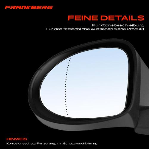 Frankberg 1x Außenspiegel Links für Renault Twingo II CN0 1.2L 1.5L 1.6L Bj ab 2007 Bild Frankberg 1x Außenspiegel Links für Renault Twingo II CN0 1.2L 1.5L 1.6L Bj ab 2007