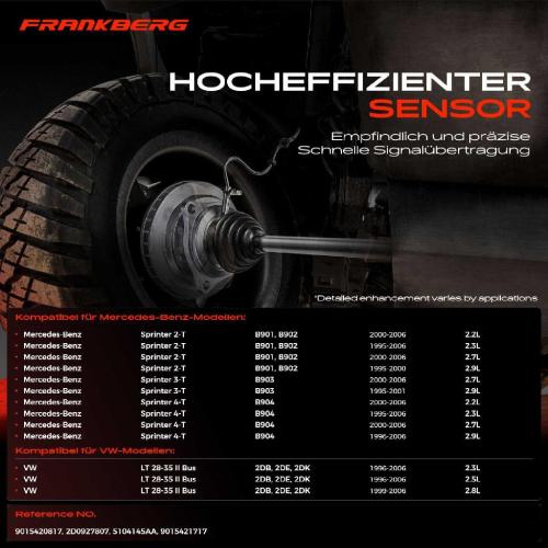 Frankberg 1x ABS Sensor Vorderachse beidseitig für VW LT 28-35 II Bus 2DB 2DE 2DK LT 28-46 II Kasten 2DA 2DD 2DH Bild Frankberg 1x ABS Sensor Vorderachse beidseitig für VW LT 28-35 II Bus 2DB 2DE 2DK LT 28-46 II Kasten 2DA 2DD 2DH