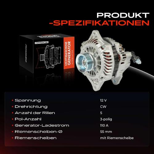 1x Lichtmaschine Generator für Subaru Forester SG SH Impreza Legacy Outback Bild 1x Lichtmaschine Generator für Subaru Forester SG SH Impreza Legacy Outback