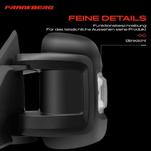 Frankberg 1x Außenspiegel Links für Citroën Jumper Fiat Ducato Peugeot Boxer Bj ab 2006 Bild Frankberg 1x Außenspiegel Links für Citroën Jumper Fiat Ducato Peugeot Boxer Bj ab 2006