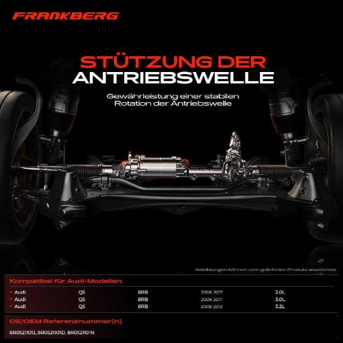 1x Lagerung Gelenkwelle Kardanwellenlager für Audi Q5 8RB 2.0L 3.0L 2008-2017 Bild 1x Lagerung Gelenkwelle Kardanwellenlager für Audi Q5 8RB 2.0L 3.0L 2008-2017