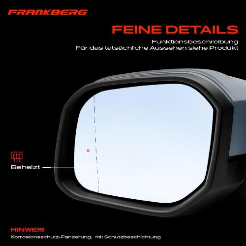 Frankberg 1x Außenspiegel Links für VW Caddy IV SA 1.0L 1.2L 1.4L 1.6L 2.0L Bj ab 2015 Bild Frankberg 1x Außenspiegel Links für VW Caddy IV SA 1.0L 1.2L 1.4L 1.6L 2.0L Bj ab 2015