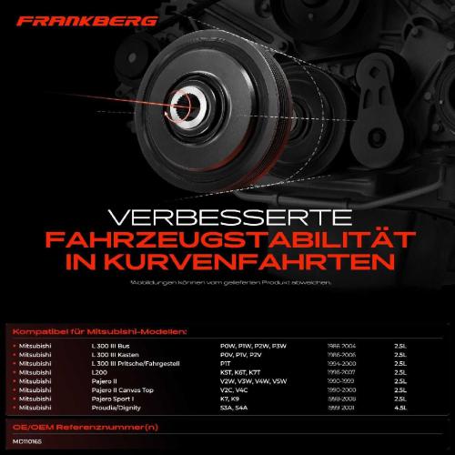 1x Riemenscheibe Kurbelwelle für Mitsubishi L200 K5T K6T K7T Pajero II V2 1986-2008 Bild 1x Riemenscheibe Kurbelwelle für Mitsubishi L200 K5T K6T K7T Pajero II V2 1986-2008