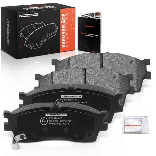 Frankberg 4x Bremsbeläge Vorderachse für KIA Carens I Clarus Kombi Rio Schrägheck Stufenheck Roadster Sephia Shuma II Bild Frankberg 4x Bremsbeläge Vorderachse für KIA Carens I Clarus Kombi Rio Schrägheck Stufenheck Roadster Sephia Shuma II