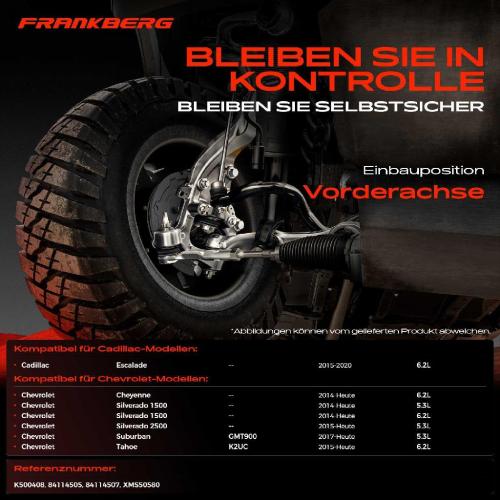2x Traggelenk Vorderachse für Cadillac Escalade Chevrolet Cheyenne Crew Cab Pick-up Silverado 1500 Bild 2x Traggelenk Vorderachse für Cadillac Escalade Chevrolet Cheyenne Crew Cab Pick-up Silverado 1500