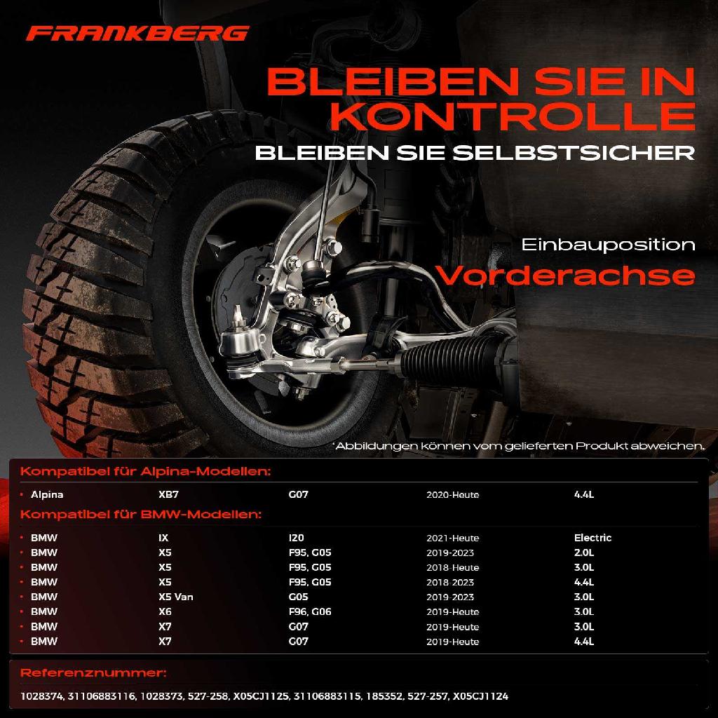 2x Querlenker Vorderachse für Alpina XB7 G07 BMW IX I20 X5 F95 G05 X5 Van G05 X6 F96 G06 X7 G07