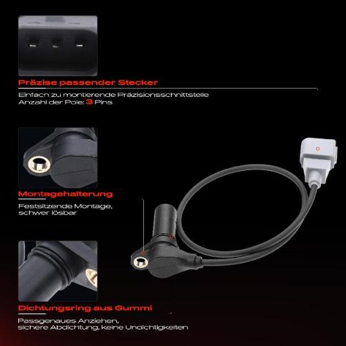 1x Kurbelwellensensor Impulsgeber für VW Golf 4 Polo Audi A3 Skoda Seat 1.9L 2.0L Bild 1x Kurbelwellensensor Impulsgeber für VW Golf 4 Polo Audi A3 Skoda Seat 1.9L 2.0L