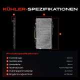 1x Kühler Wasserkühler Motorkühler für KIA Shuma FB 1.5L 1.6L 1996-2004