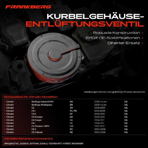 1x Ventil Kurbelgehäusentlüftung für Citroën Fiat Ford Mini Peugeot Volvo Suzuki Bild 1x Ventil Kurbelgehäusentlüftung für Citroën Fiat Ford Mini Peugeot Volvo Suzuki