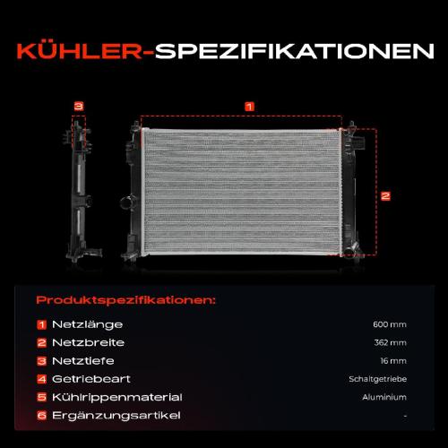 Frankberg 1x Kühler Wasserkühler Motorkühler für Toyota Corolla Stufenheck E21 1.6 VVT-i Bild Frankberg 1x Kühler Wasserkühler Motorkühler für Toyota Corolla Stufenheck E21 1.6 VVT-i