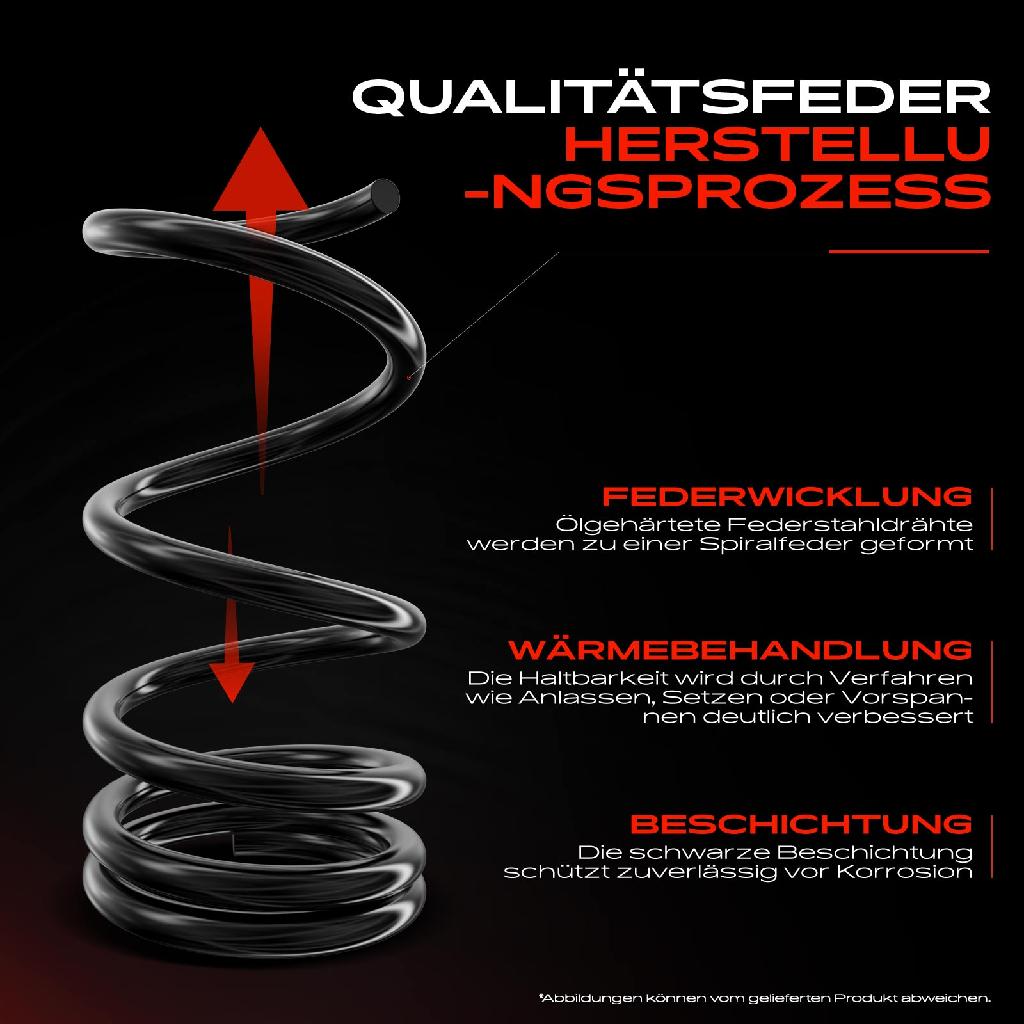 2x Fahrwerksfeder Vorderachse für Mercedes-Benz B-Klasse W246 CLA Coupe C117 1.6L 2011-2019