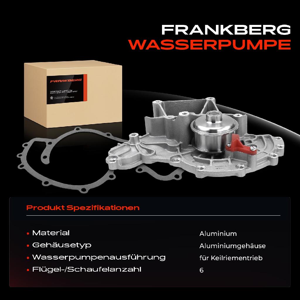 1x Wasserpumpe Kühlwasserpumpe für Porsche 928 4.5L 4.7L 1977-1986