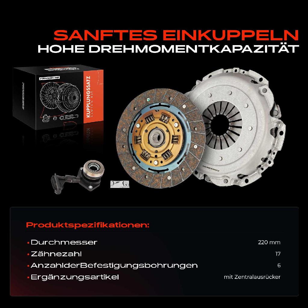 1x Kupplungssatz für Ford C-Max DM2 Focus C-Max Focus II DA DP HCP Focus II Stufenheck DB DH FCH