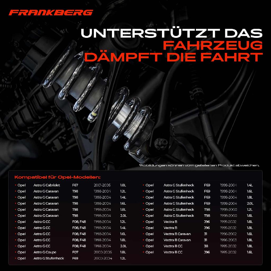 2x Fahrwerksfeder Vorderachse für Opel Astra G F08 T98 F07 F69 Vectra B J96 38