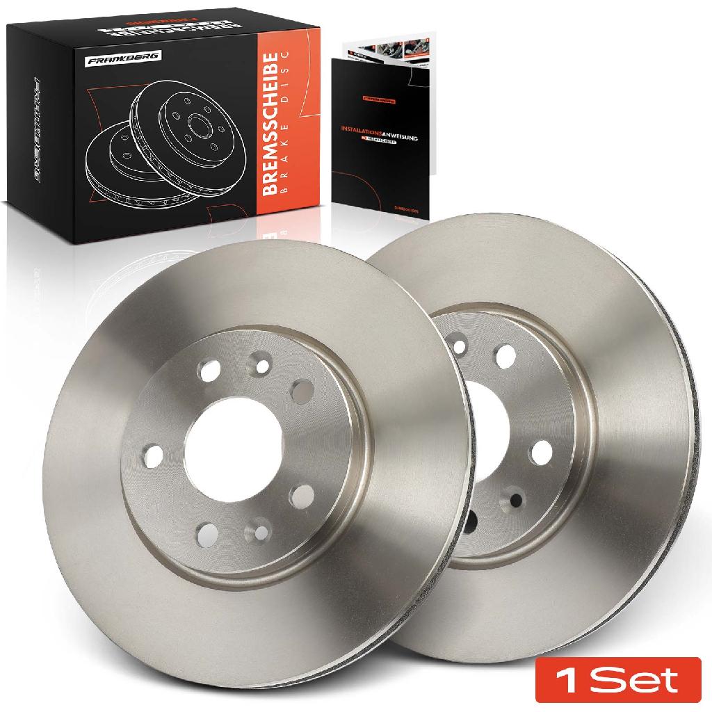 Frankberg 2x Bremsscheiben Vorderachse für Mercedes-Benz Citan Tourer W420 Nissan Renault Bj ab 2015