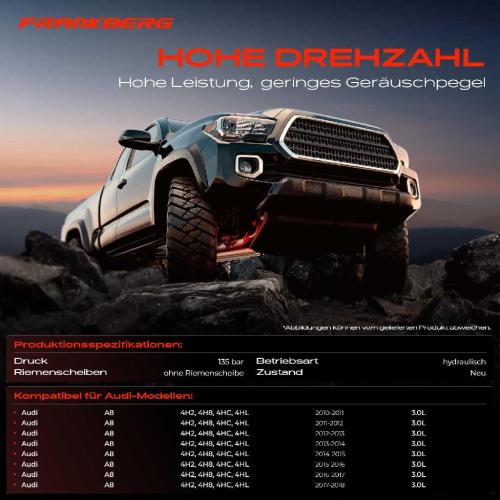 1x Servopumpe hydraulisch für Audi A8 4H2 4H8 4HC 4HL 3.0L 2010-2018 Bild 1x Servopumpe hydraulisch für Audi A8 4H2 4H8 4HC 4HL 3.0L 2010-2018